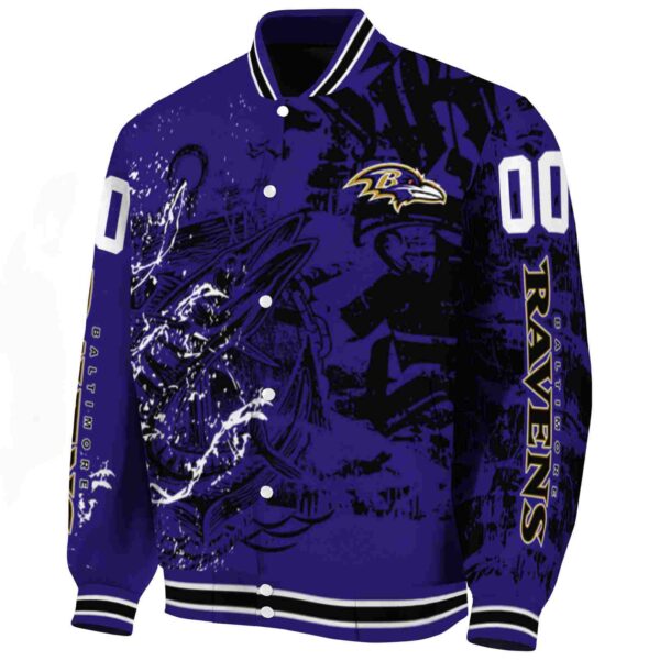 personalized baltimore ravens fishing art purple jacket best selling