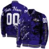 personalized baltimore ravens fishing art purple jacket fashion forward
