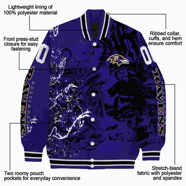 personalized baltimore ravens fishing art purple jacket new arrival