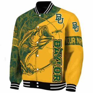personalized baylor bears fishing rod gold jacket best selling