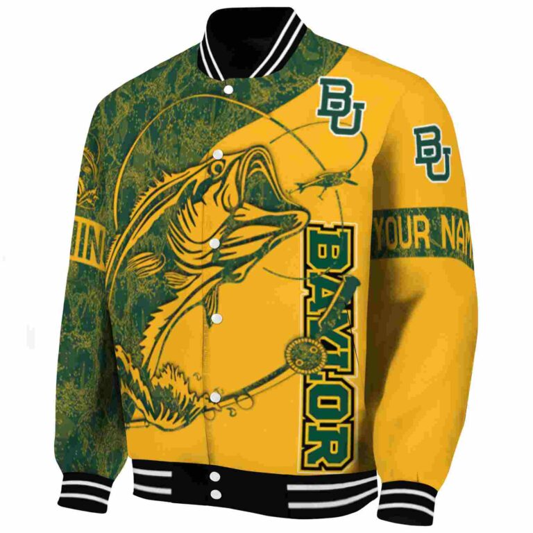 personalized baylor bears fishing rod gold jacket best selling