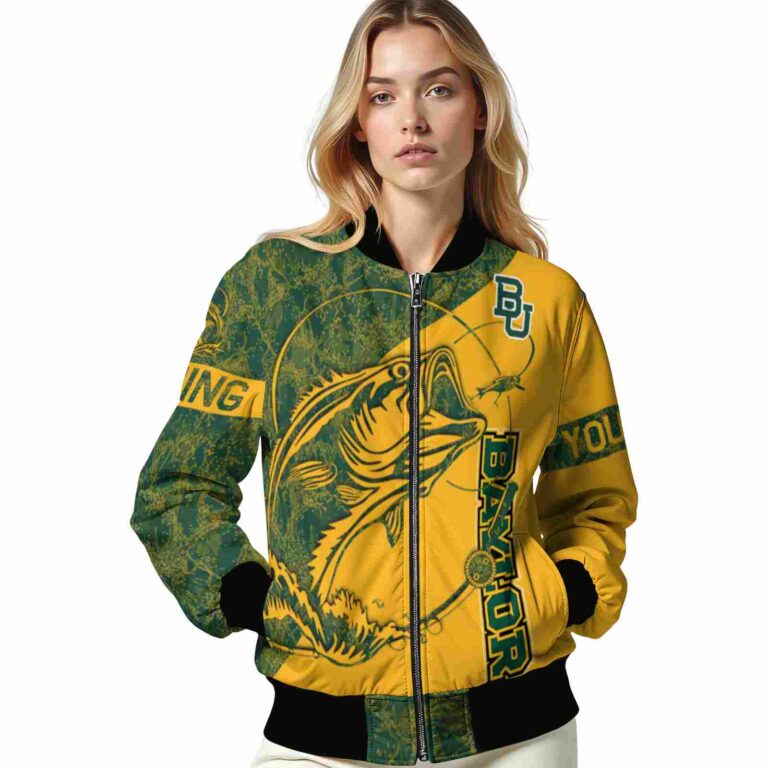 personalized baylor bears fishing rod gold jacket latest model