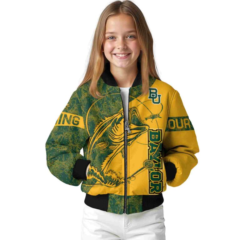 personalized baylor bears fishing rod gold jacket top rated