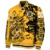 personalized boston bruins fishing art gold jacket best selling