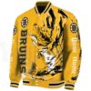 personalized boston bruins fishing passion gold white jacket best selling