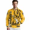 personalized boston bruins fishing passion gold white jacket high quality