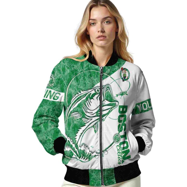 personalized boston celtics fishing rod white jacket latest model