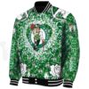 personalized boston celtics heart explosion green jacket best selling