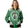 personalized boston celtics heart explosion green jacket latest model