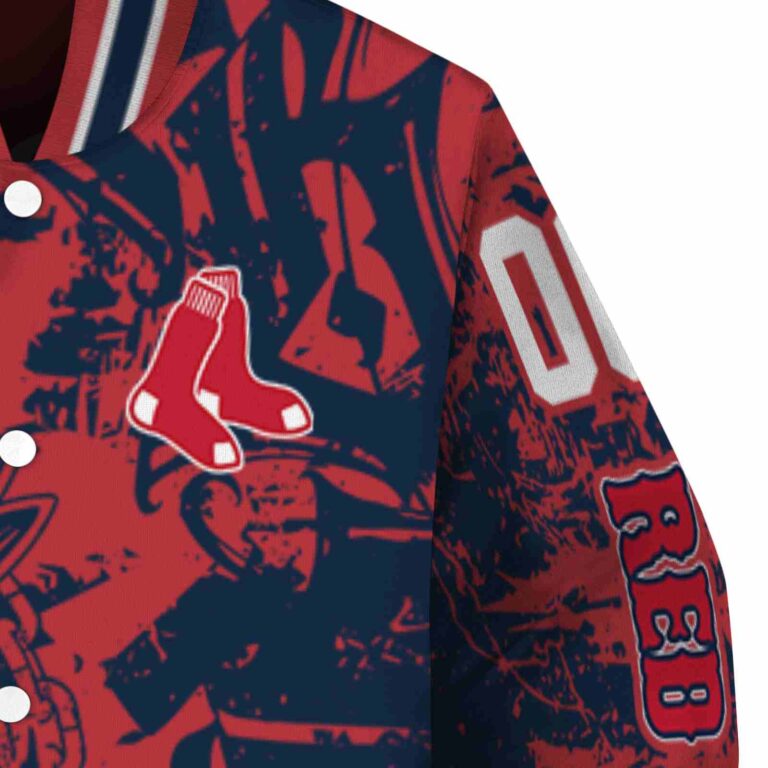 personalized boston red sox fishing art red jacket premium grade