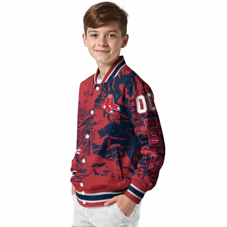 personalized boston red sox fishing art red jacket trendy
