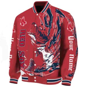 personalized boston red sox fishing passion red white jacket best selling