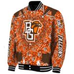 personalized bowling green falcons heart explosion orange jacket best selling