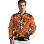 personalized bowling green falcons heart explosion orange jacket best selling