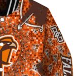 personalized bowling green falcons heart explosion orange jacket best selling