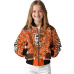 personalized bowling green falcons heart explosion orange jacket best selling