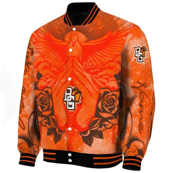 personalized bowling green falcons praying hands orange jacket best selling