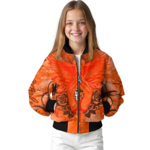 personalized bowling green falcons praying hands orange jacket top rated