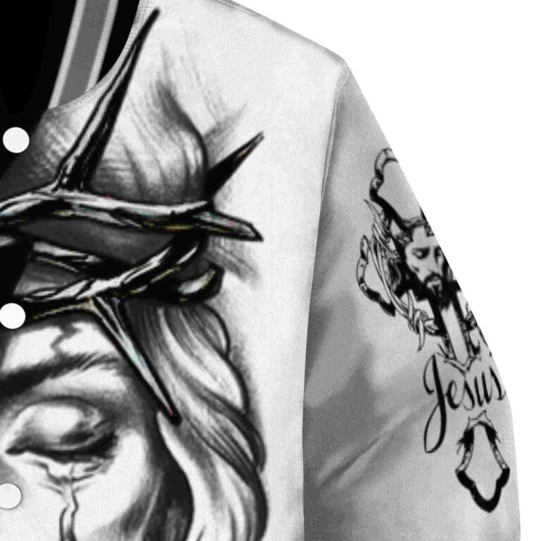 personalized brooklyn nets jesus tears black white jacket premium grade