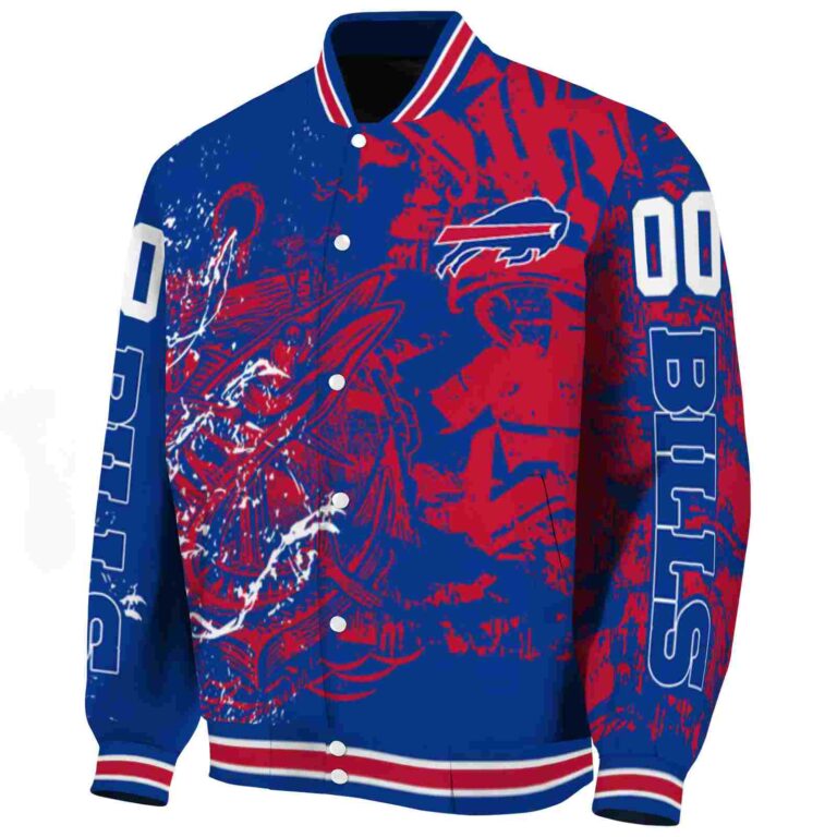 personalized buffalo bills fishing art blue jacket best selling