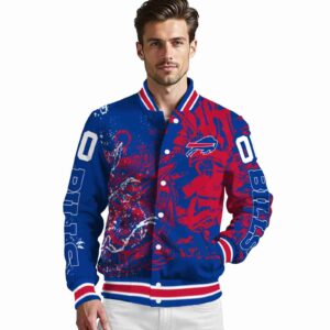 personalized buffalo bills fishing art blue jacket high quality