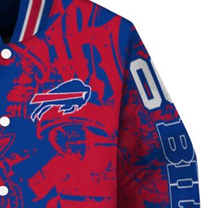personalized buffalo bills fishing art blue jacket premium grade