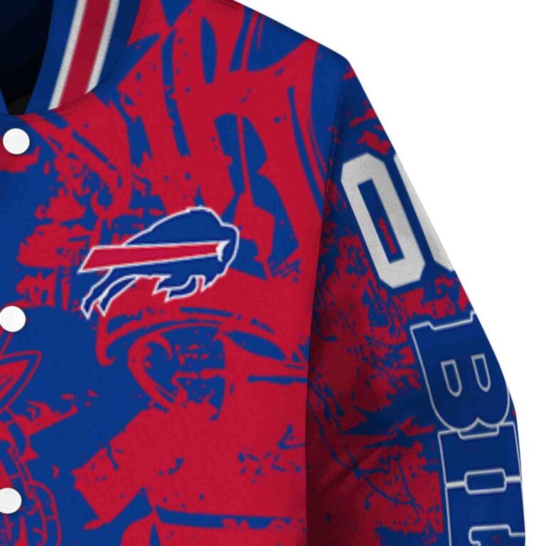 personalized buffalo bills fishing art blue jacket premium grade