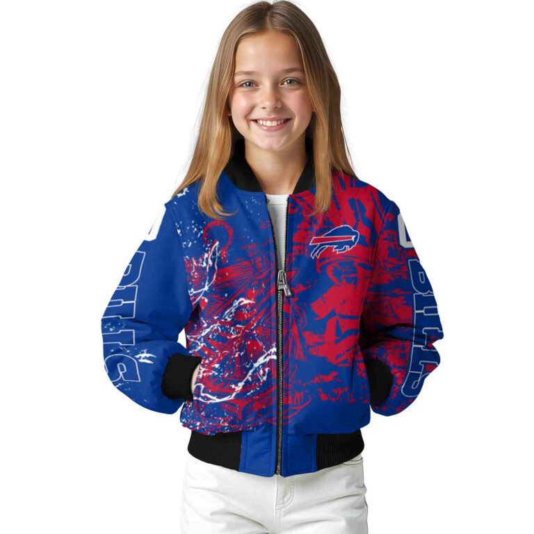personalized buffalo bills fishing art blue jacket top rated