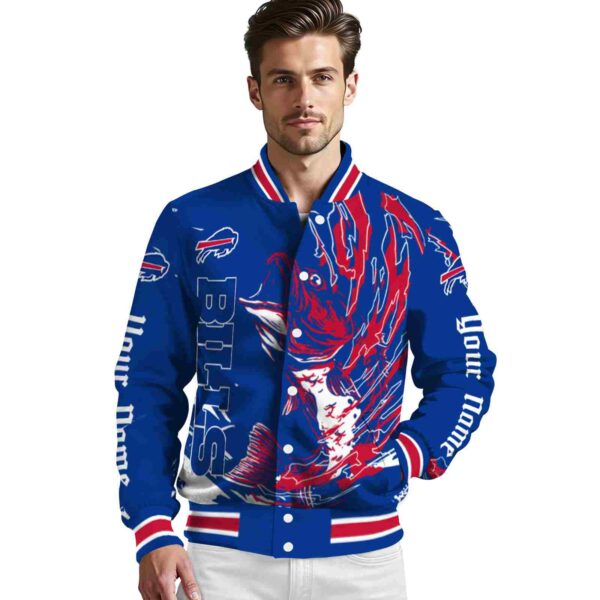personalized buffalo bills fishing passion blue white jacket high quality