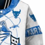 personalized buffalo bulls fishing rod white jacket best selling