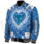 personalized buffalo bulls heart explosion royal blue jacket best selling