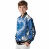personalized buffalo bulls heart explosion royal blue jacket trendy