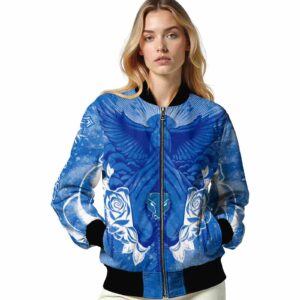 personalized buffalo bulls praying hands royal blue jacket latest model