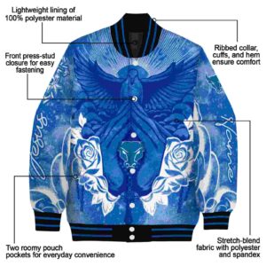 personalized buffalo bulls praying hands royal blue jacket new arrival