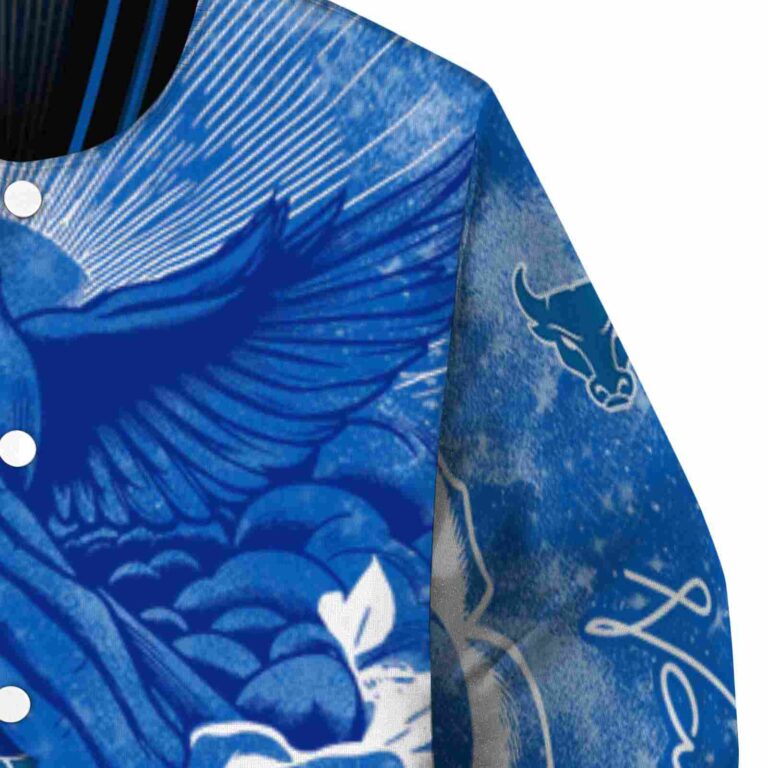 personalized buffalo bulls praying hands royal blue jacket premium grade