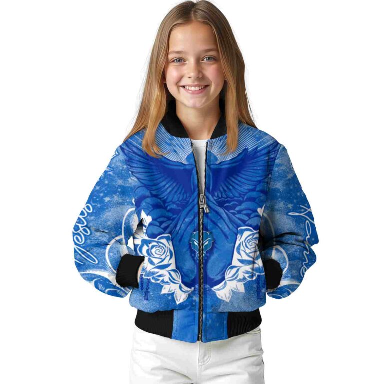 personalized buffalo bulls praying hands royal blue jacket top rated