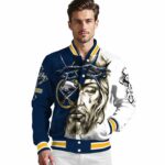 personalized buffalo sabres jesus tears navy blue white jacket best selling
