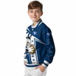 personalized byu cougars mickey football blue white jacket best selling