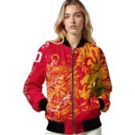 personalized calgary flames fishing art red jacket best selling
