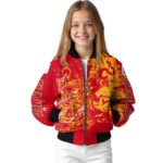 personalized calgary flames fishing art red jacket best selling