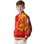 personalized calgary flames fishing art red jacket best selling