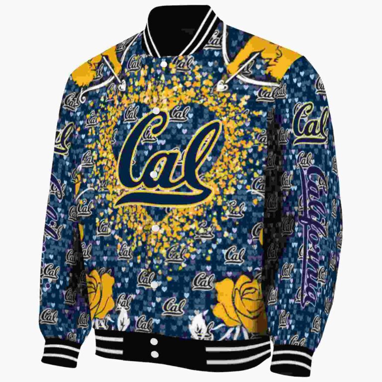 personalized california golden bears heart explosion blue jacket best selling