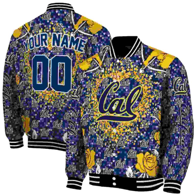 personalized california golden bears heart explosion blue jacket fashion forward