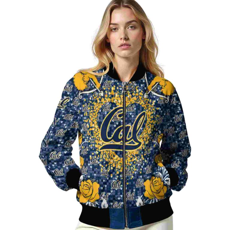 personalized california golden bears heart explosion blue jacket latest model