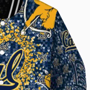 personalized california golden bears heart explosion blue jacket premium grade