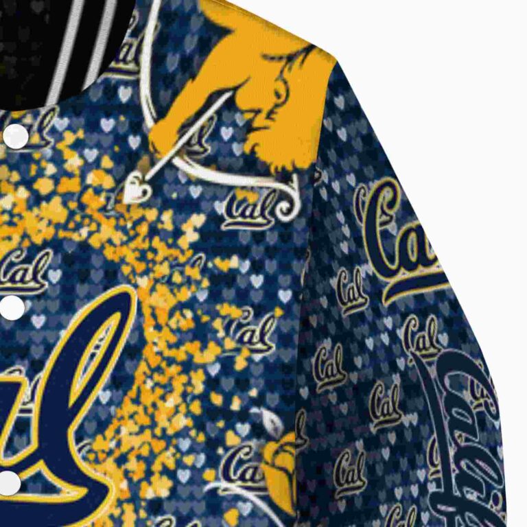 personalized california golden bears heart explosion blue jacket premium grade