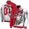 personalized carolina hurricanes jesus tears red white jacket fashion forward