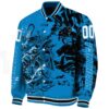 personalized carolina panthers fishing art blue jacket best selling