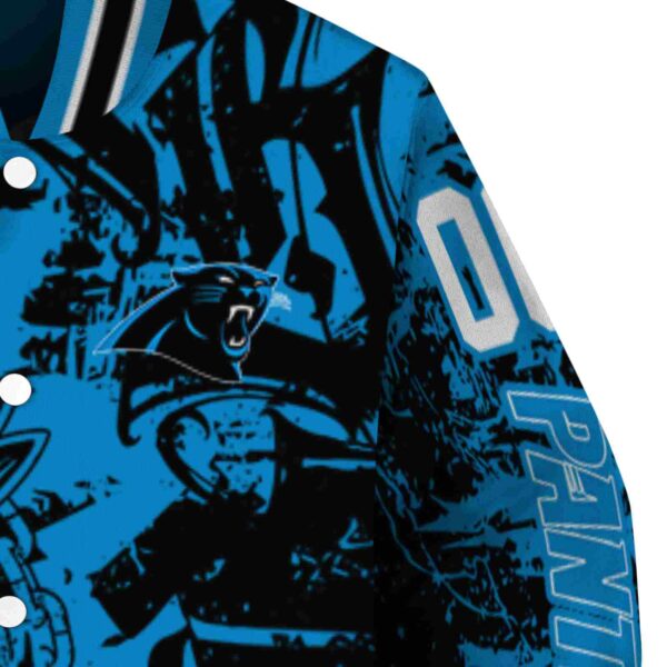 personalized carolina panthers fishing art blue jacket premium grade