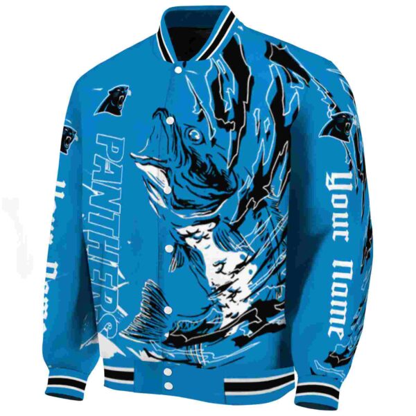 personalized carolina panthers fishing passion blue white jacket best selling